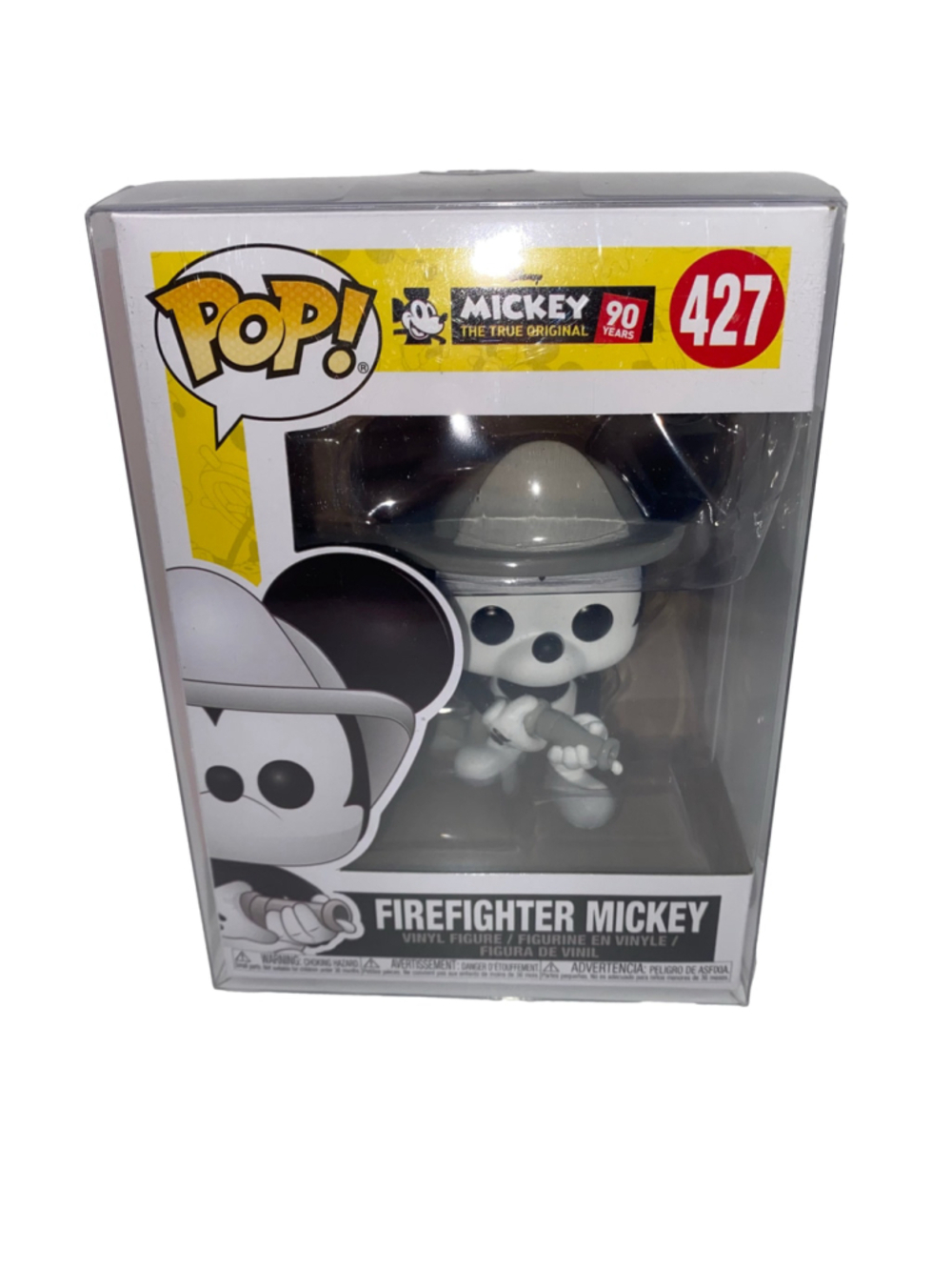 Funko Pop! Disney Mickey Mouse Firefighter Figure 427 Black and White